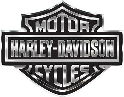 Harley-Davidson Bar & Shield Logo Decal, X-Large 30 x 40 in, Gray & Black 4330