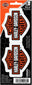 CHROMA 99185 Harley-Davidson Iconic Bar & Shield Logo Small Decals 2pc Set - Orange