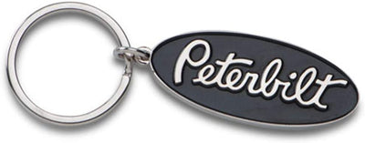 Peterbilt Motors Trucks Motors Black Epoxy Key Chain Novelty Keychain Tag