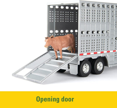 Freightliner ERTL 1/32nd  Semi with Livestock trailer and livestock