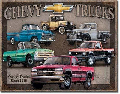 Chevy Truck Tribute Metal Sign