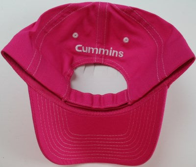 Cummins Hot pink girl base ball cap hat ladies trucker