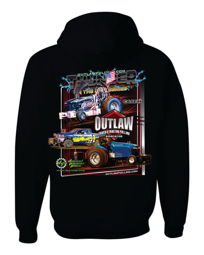 2022 Black Outlaw Truck & Tractor Pulling Assoc. Hooded Sweatshirt
