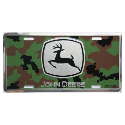 John deere green JD Camo License Plate Tag auto / truck