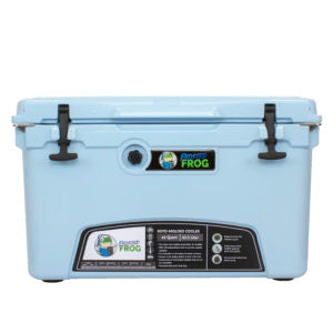  Frosted Frog Blue Gray and Black 45 Quart Ice Chest