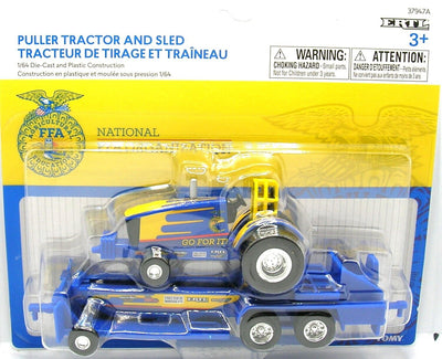 FFA Edition Go For It Puller Tractor with Sled ERTL 1/64 Scale Die Cast New