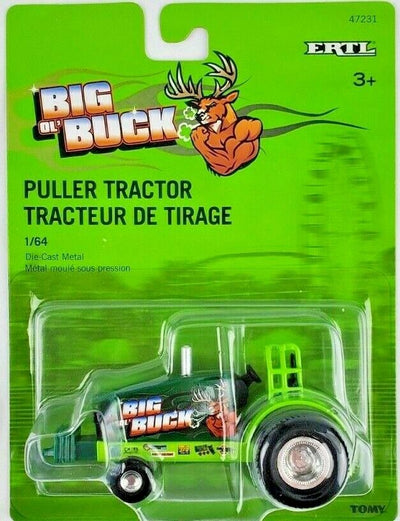 Big Buck Green and Yellow Die-Cast Pulling Tractor 1/64 47231