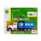 John Deere 1/32 Scale Switch n Load Peterbilt Semi Hauling Milk Tank or Flatbed Trailer with Tractor 18 pc Set LP83013 47496