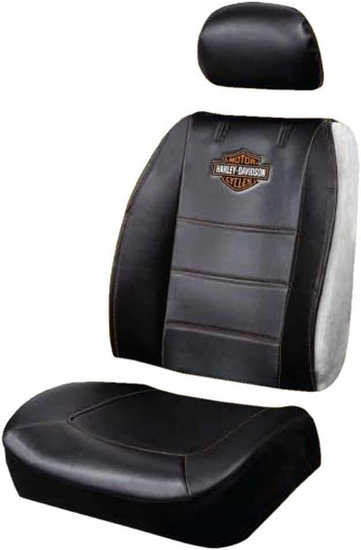 Harley-Davidson Premium B&S Sideless 3-Piece Seat Cover, Black – Single P8592