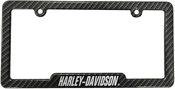 Harley-Davidson Carbon Fiber Look H-D Metal License Plate Frame 42575