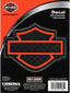 Chroma Graphics Harley Davidson Silhouette Orange Die Cut Decal 25065