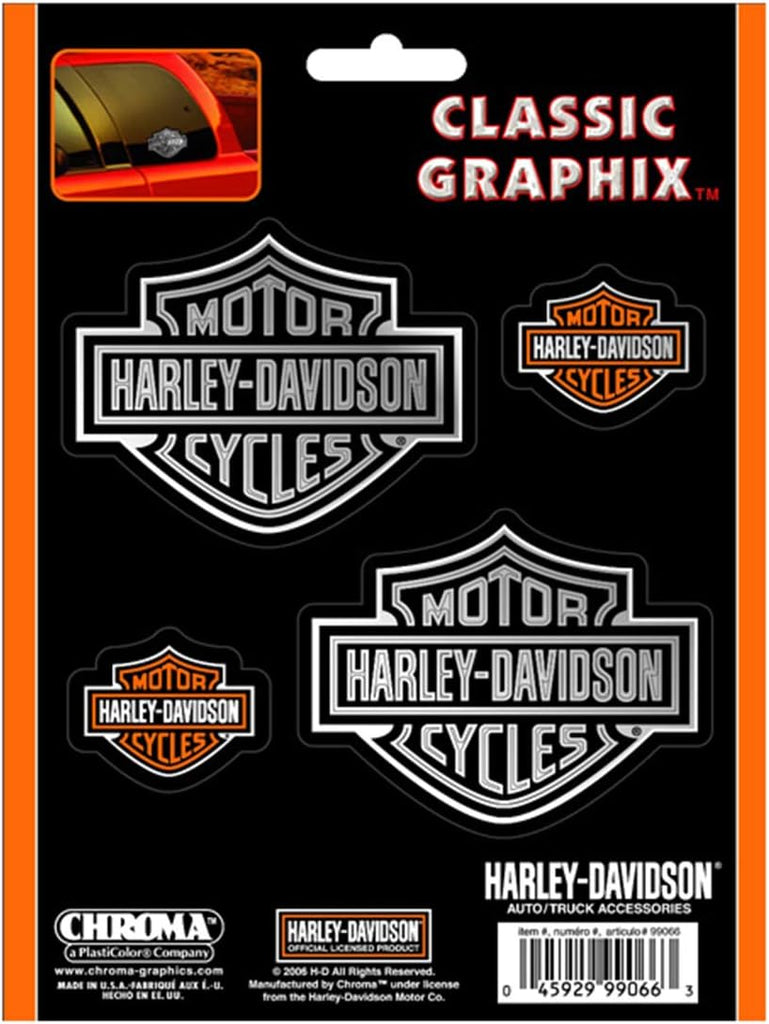Harley-Davidson Classic Graphix Chrome B&S Decals 99066
