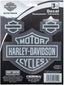 CHROMA 26022 Harley-Davidson His & Hers Bar & Shield Logo Decals - Chrome Effect Silver