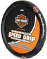 Plasticolor 006733R01 Harley-Davidson Elite Bar & Shield Speed Grip Car Truck SUV Steering Wheel Cover,Black