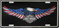 Harley-Davidson Patriotic Eagle Stamped Metal Tag Front Plate