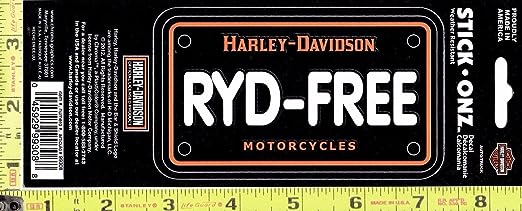 CHROMA New Harley Davidson Motorcycle RYD-Free Decal Car Truck Window Sticker 99308
