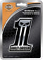 CHROMA 41507 Harley Davidson Dark #1 Emblemz Decal, Silver, 5" x 7"