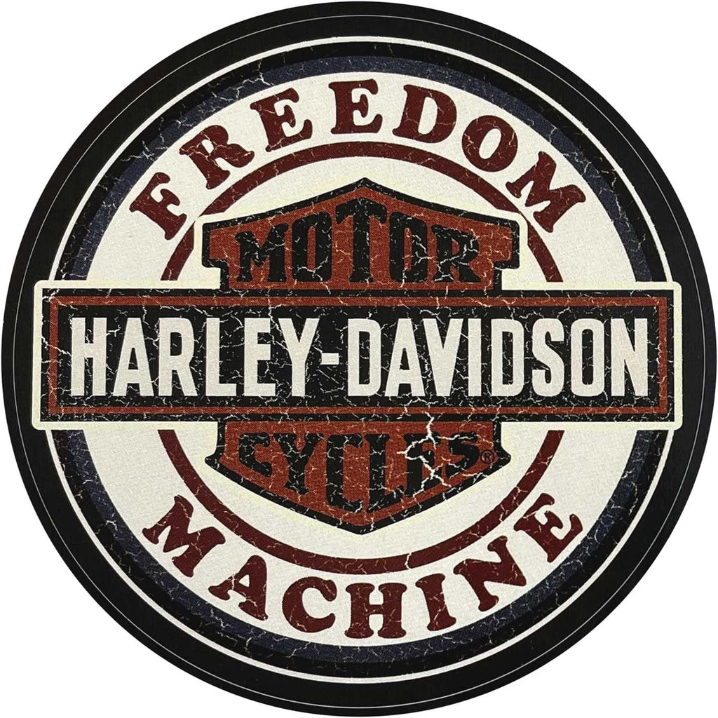 CHROMA CG25116 Harley-Davidson Aged Vintage Freedom Machine Badge 5 Inch Round Decal