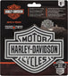 Plasticolor 002298R01 Harley-Davidson Bar and Shield Hitch Cover inlayed Over Metal Diamond Cut Background