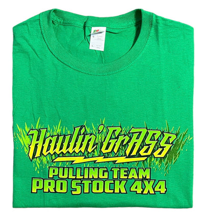 "Haulin' Grass" Derrick Brown Pulling Team T-Shirt Pro Stock Truck  4x4 Tee