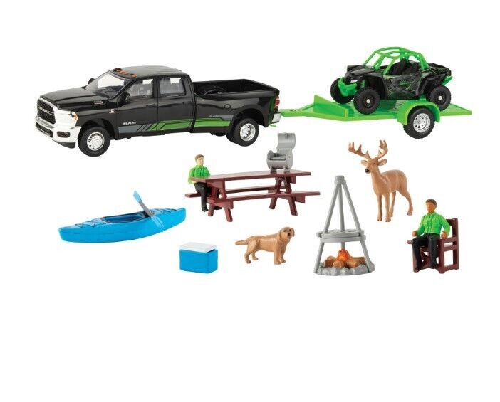 1:32 Scale Off-road 15 Toy Playset with Dodge Ram Truck and Wildcat Side by Side