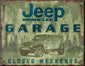 Jeep Wrangler Garage Metal Sign 4x4 Off Road Wall Home Wall Decor #2807 12x16