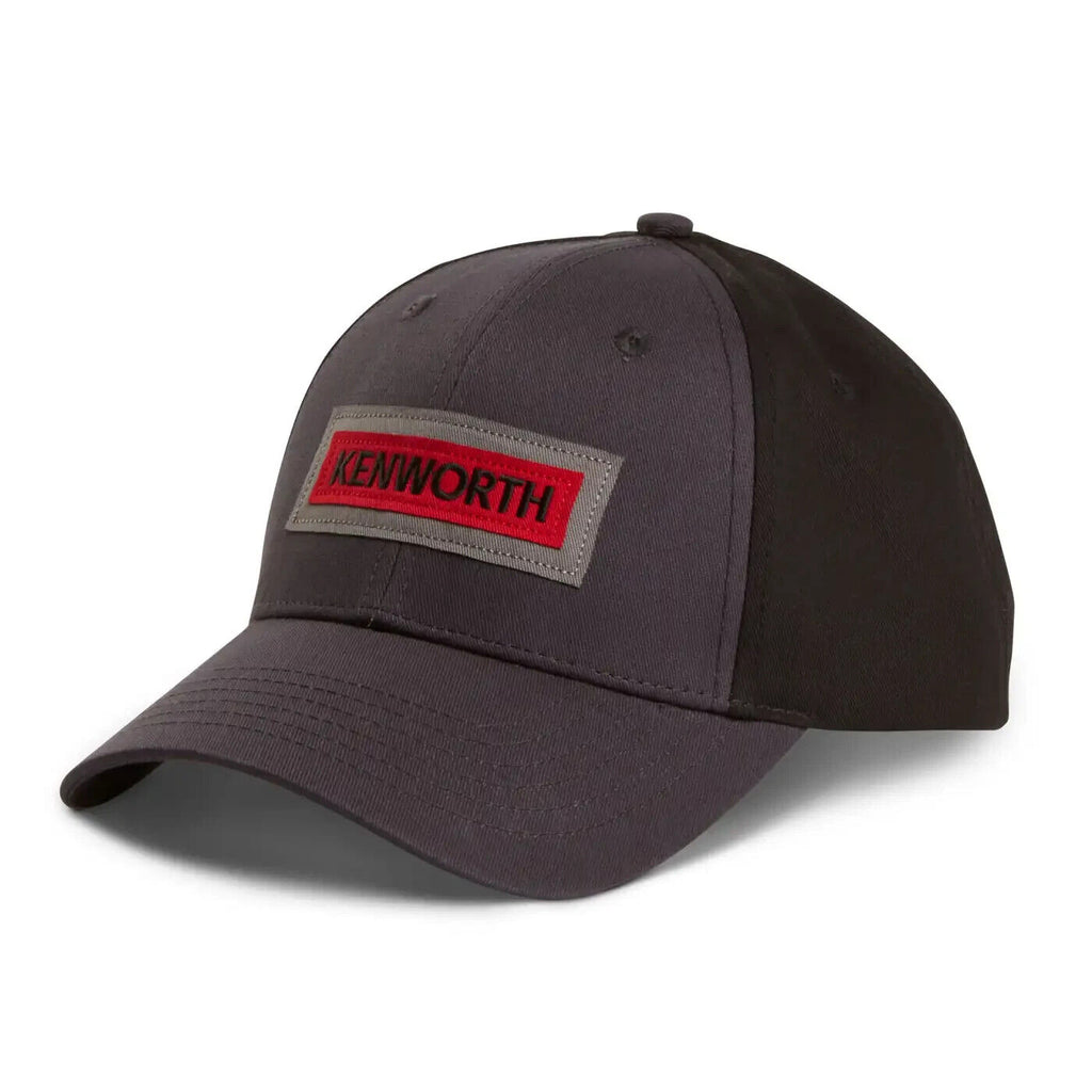 Kenworth Trucks Motors Charcoal Black & Red Wordmark Snapback Hat/Cap