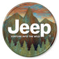 Jeep Venture Into The Wild 11.75" Round Aluminum Metal Sign Made In USA #2808