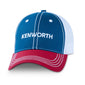 Kenworth Motors Trucks Tri-Color Red, White & Blue Mesh Cap/Hat