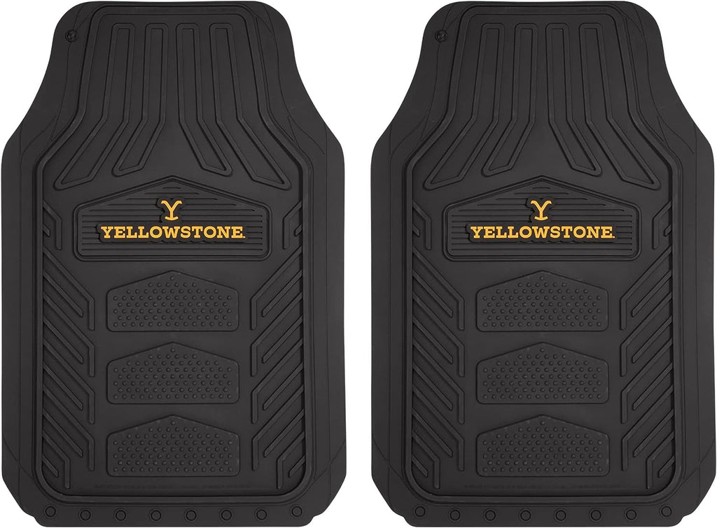 Plasticolor 001453R01 Yellowstone WeatherPro Front Floor Mats Universal Fit for Cars, Pickups and SUVs