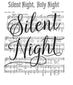 Silent Night 12.5" x 16" Metal Tin Sign - 9308