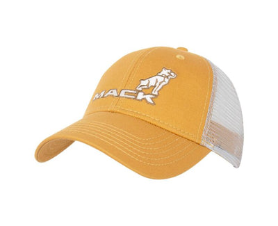 Mack Trucks Mack Logo Gold & White Cap/Trucker Hat