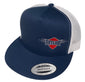 Outlaw Truck and Tractor Pulling Association Navy Blue White Mesh Flat Bill Hat