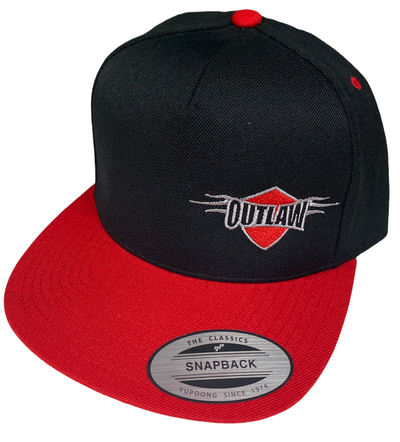 Outlaw Truck and Tractor Pulling Association Black Red Flat Bill Hat