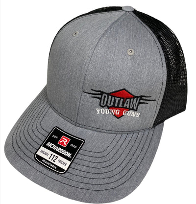 Outlaw Truck and Tractor Pulling Association Young Guns Richardson Heather Gray Black Mesh Hat