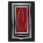 Camaro Aluminum black & red  18 X 12 Metal Sign Chevrolet