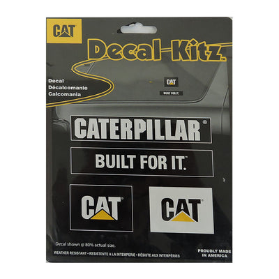cat caterpillar 4 pc sticker decal set