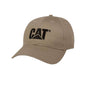 CAT Caterpillar Equipment Cap - Structured Embroidered Khaki Hat