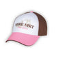 CAT Caterpillar Equipment Ladies Cap "More Dirt Less Drama" Pink bill brown Hat