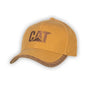 CAT Caterpillar Perimeter Saddle Barbed Wire Tan Brown Adjustable Hat Cap New