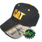 CAT logo Caterpillar Black Trucker hat camo bill truck diesel gear cap