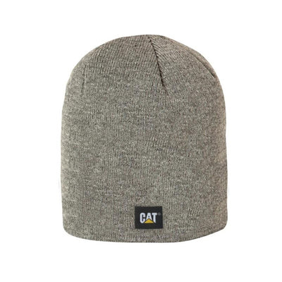 Caterpillar Beanie CAT Logo Knit Grey Beanie Hat Double Layered Winter Cap