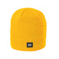 Caterpillar Beanie CAT Logo Knit Yellow Beanie Hat Double Layered Winter Cap
