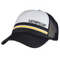 Caterpillar CAT Equipment Truckin White & Black Snapback Mesh Back Cap/Hat