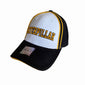 Caterpillar CAT Hat - Black & Yellow 3D Embroidered Stretch Fit Cap