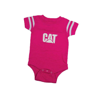 Caterpillar Hot Pink Infant Football CAT Bodysuit One Piece - 6 Months