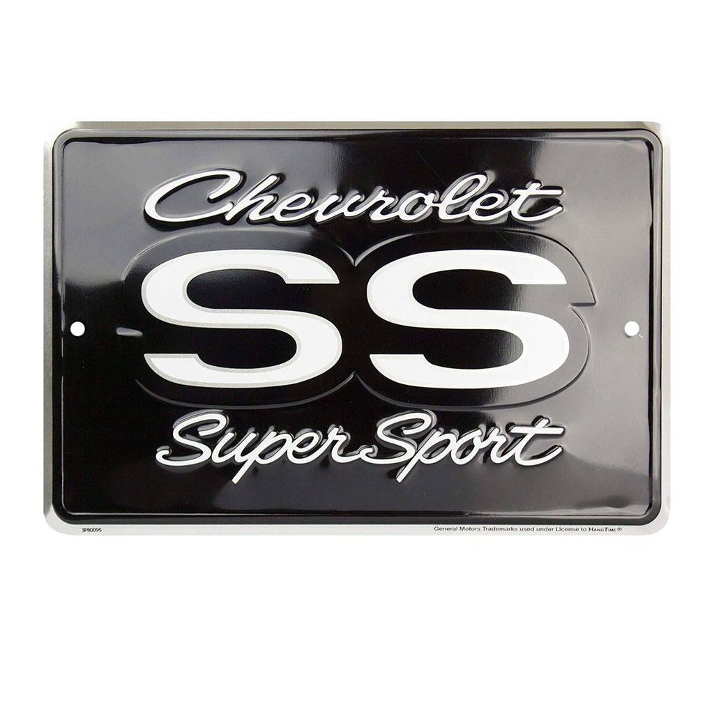 Chevrolet Chevy genuine Parts Gm 8 x 12 sign shop SS logo tag gmc auto car truck