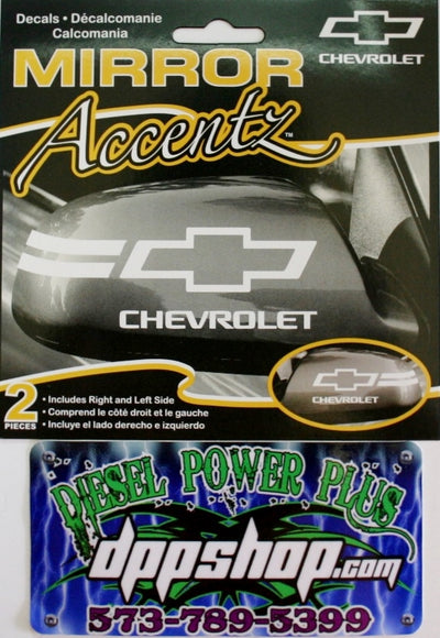 Chevrolet chevy mirror accent sticker decal set of 2