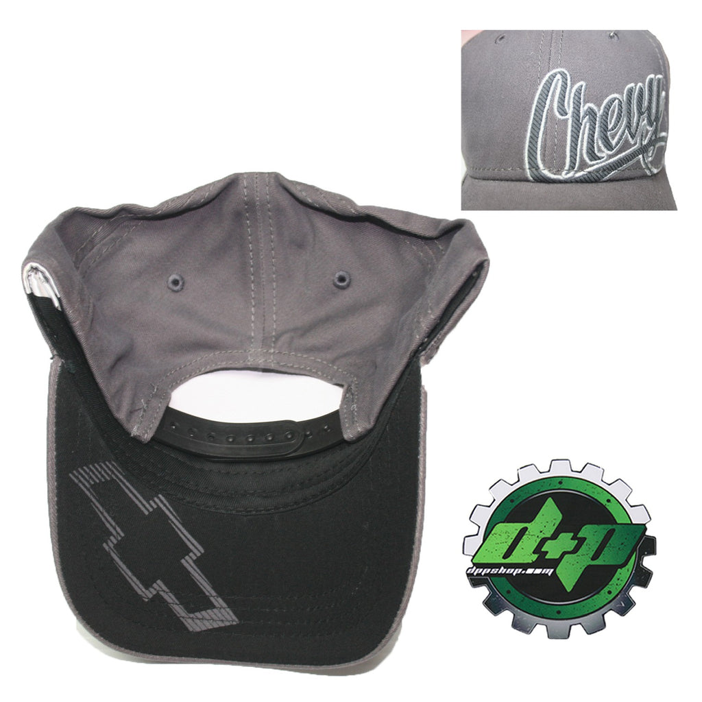 Chevy bow tie trucker cap truck hat ball logo baseball GM Duramax diesel gear script