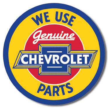 Chevy Geniune Parts Metal Sign